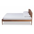 Baxton Studio Leanora Queen Size Ash Brown Finished Wood Platform Bed