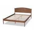 Baxton Studio Leanora Queen Size Ash Brown Finished Wood Platform Bed