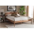Baxton Studio Leanora Queen Size Ash Brown Finished Wood Platform Bed