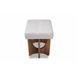 Baxton Studio Theo Grayish Beige Upholstered Brown Finished Bench