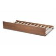 Baxton Studio Toveli Twin Size Ash Brown Finished Trundle Bed