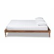 Baxton Studio Romy Full Size Ash Brown Finished Wood Bed Frame