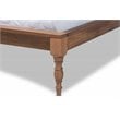 Baxton Studio Romy Full Size Ash Brown Finished Wood Bed Frame