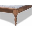 Baxton Studio Romy King Size Ash Brown Finished Wood Bed Frame