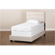 Baxton Studio Ansa Twin Size Beige Fabric Upholstered Bed
