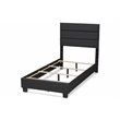 Baxton Studio Ansa Twin Size Dark Gray Fabric Upholstered Bed