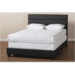 Baxton Studio Ansa Full Size Dark Gray Fabric Upholstered Bed