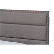 Baxton Studio Ansa Twin Size Gray Fabric Upholstered Bed
