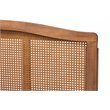 Baxton Studio Marieke Full Size Ash Brown Finished Wood Headboard