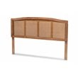 Baxton Studio Marieke Queen Size Ash Brown Finished Wood Headboard