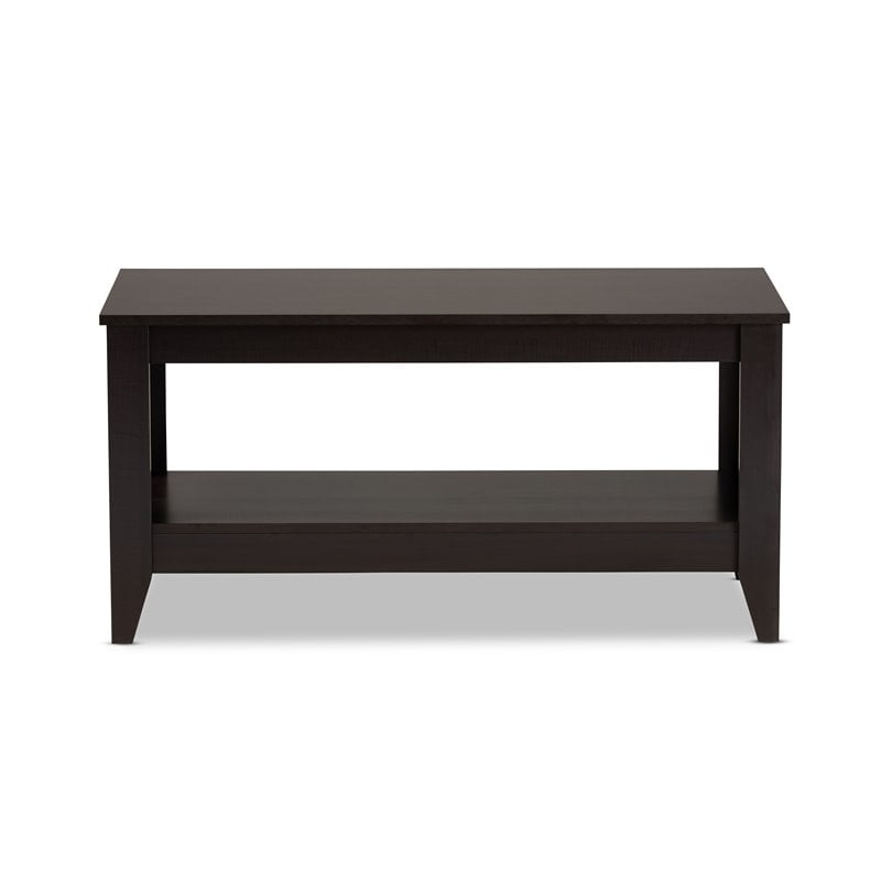 Baxton Studio Elada Wenge Finished Wood Coffee Table