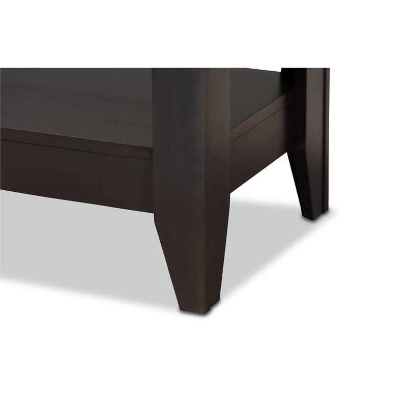 Baxton Studio Elada Wenge Finished Wood Coffee Table