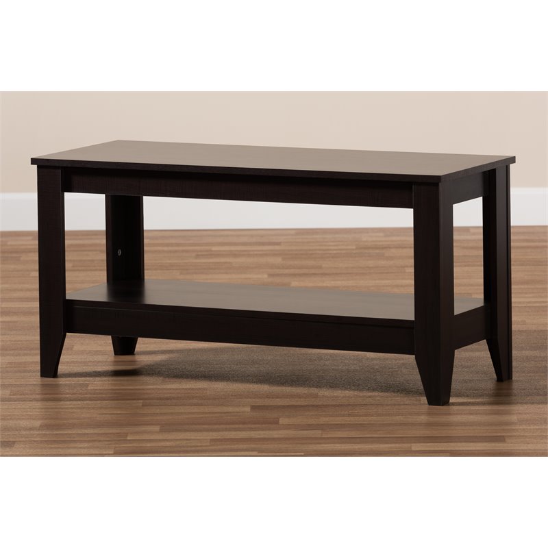 Baxton Studio Elada Wenge Finished Wood Coffee Table