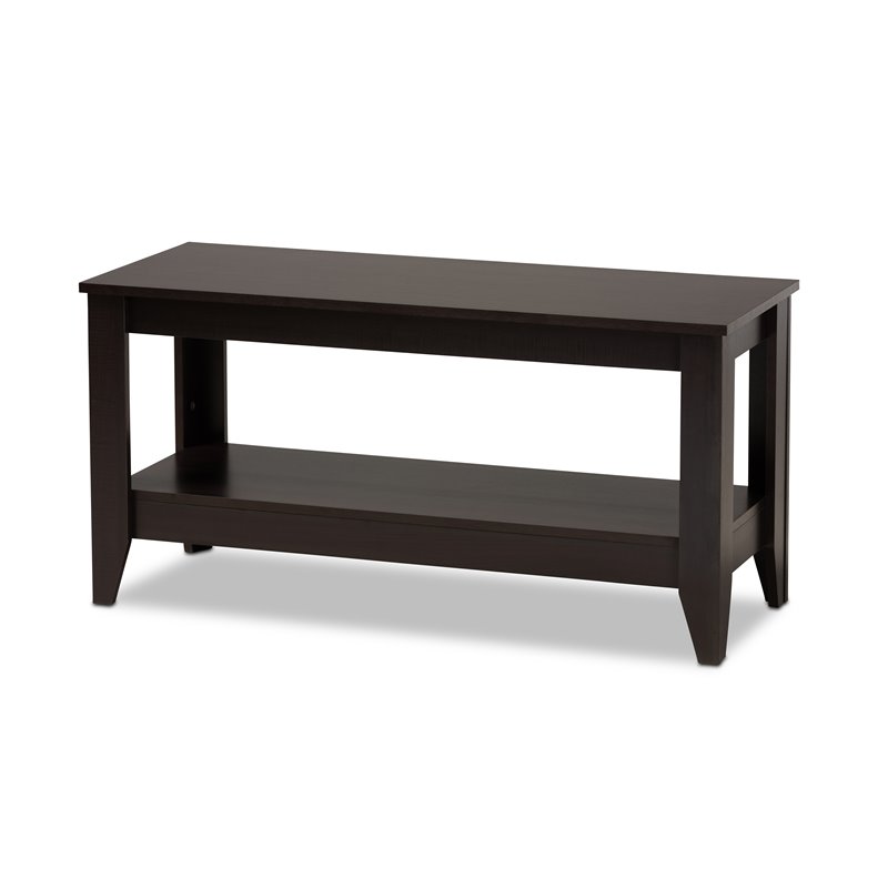 Baxton Studio Elada Wenge Finished Wood Coffee Table