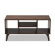 Baxton Studio Linas Brown Finished Coffee Table