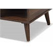 Baxton Studio Linas Brown Finished Coffee Table