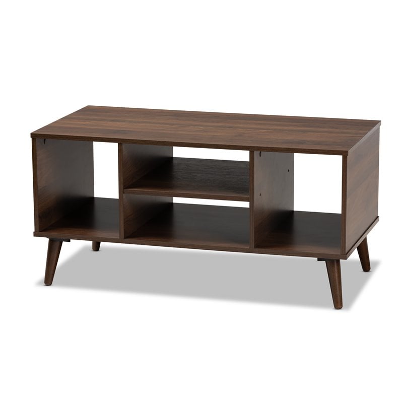 Baxton Studio Linas Brown Finished Coffee Table