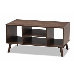 Baxton Studio Linas Brown Finished Coffee Table