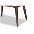Baxton Studio Quinn White and Brown Finished 1-Drawer Wood End Table