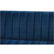 Baxton Studio Aveline Navy Blue Fabric Upholstered Gold Finished Sofa