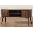 Baxton Studio Alard 2-Door Wood TV Stand in Brown