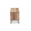Baxton Studio Iver 1-Door Wood TV Stand in Rustic Oak