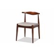 Baxton Studio Amato Gray Upholstered Wood 5-Piece Dining Set
