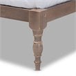 Baxton Studio Iseline Queen Size Oak Finished Wood Platform Bed Frame