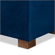 Baxton Studio Roanoke Navy Blue Velvet Upholstered Storage Ottoman Bench