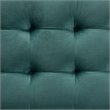 Baxton Studio Roanoke Teal Blue Velvet Upholstered Storage Ottoman Bench