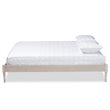 Baxton Studio Colette Mid-Century Wood Platform Full Bed in White Oak