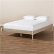 Baxton Studio Colette Mid-Century Wood Platform Full Bed in White Oak