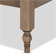 Baxton Studio Laure Mid-Century Wood Platform Full Bed in Weathered Gray