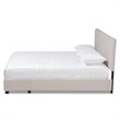 Baxton Studio Netti Fabric Tufted Platform Storage Queen Bed in Beige