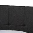 Baxton Studio Netti Fabric Tufted Platform Storage Queen Bed in Dark Gray