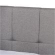 Baxton Studio Netti Fabric Tufted Platform Storage Queen Bed in Light Gray