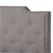 Baxton Studio Marion King Size Grey Upholstered Button Tufted Panel Bed