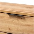 Baxton Studio Reid Industrial Oak Finished Wood Black Metal 4-Drawer Dresser
