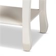 Baxton Studio Gabrielle White-Finished 2-Drawer Wood End Table