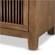 Baxton Studio Clement Oak Finished 2-Drawer Wood Spindle End Table