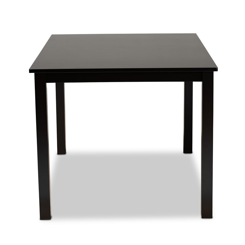 Baxton Studio Eveline Espresso Finished Rectangular Wood Dining Table