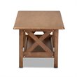Baxton Studio Reese Walnut Brown Finished Rectangular Wood Coffee Table
