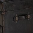Baxton Studio Callum Dark Brown Faux Leather Upholstered Storage Trunk Ottoman