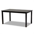 Baxton Studio Reneau Sand Upholstered Espresso Wood 7-Piece Dining Set