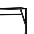 Baxton Studio Laima Distressed Wood Black Metal Finished Entryway Coat Hanger