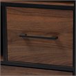 Baxton Studio Charis Two-Tone Walnut and Black Finished Wood 1-Drawer Bookcase