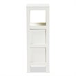 Baxton Studio Reuben White Finished 2-Drawer Wood Storage Cabinet
