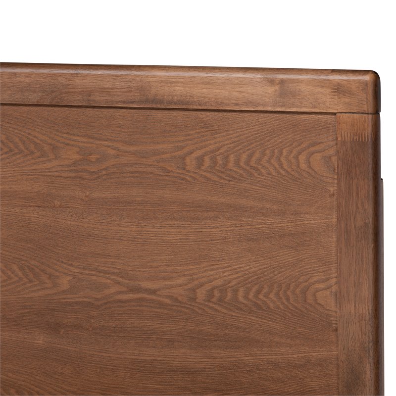 Baxton Studio Allegra Queen Size Dark Gray Upholstered Wood Platform Bed