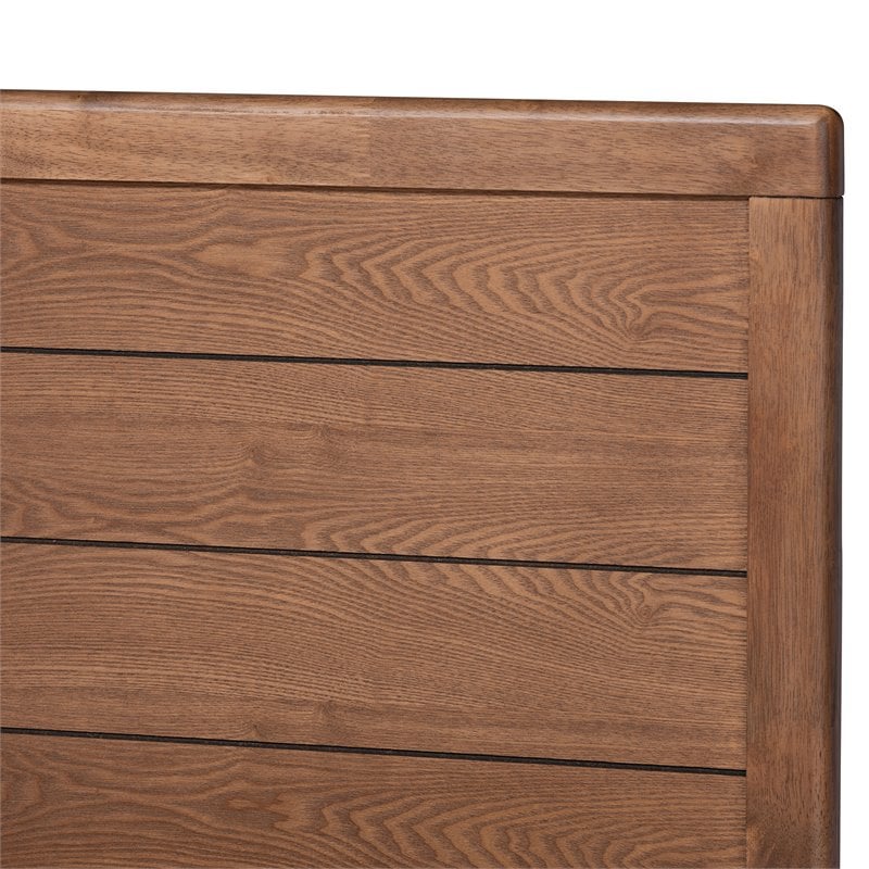 Baxton Studio Gabriela Full Size Dark Gray Upholstered Wood Platform Bed