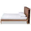 Baxton Studio Danielle Ash Walnut Finished Wood Queen Size Platform Storage Bed